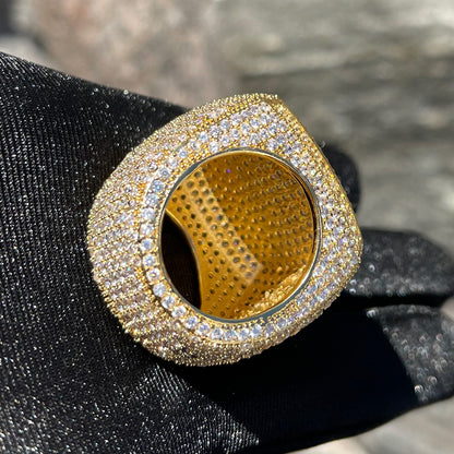 Men’s Iced Out Gold Plated Ring