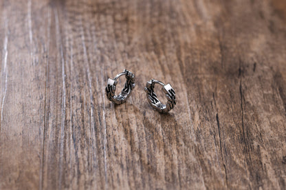 Small Huggie Hoop Earrings for Men