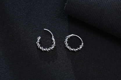 Small Huggie Hoop Earrings for Men