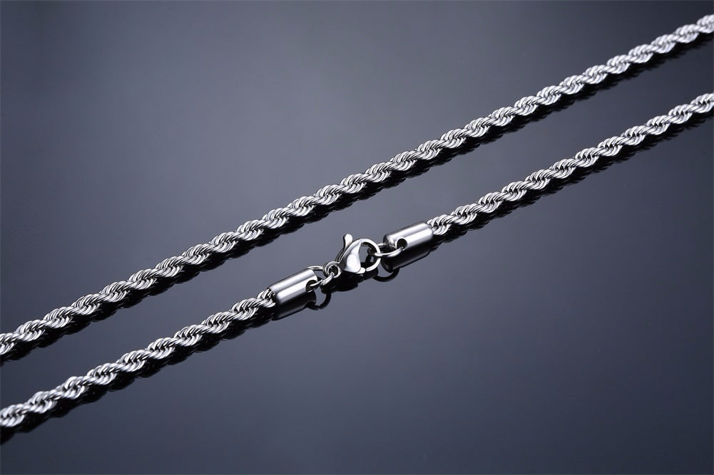 Men’s Twisted Rope Necklace