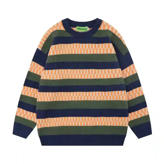 Men's Striped Pullover Sweater
