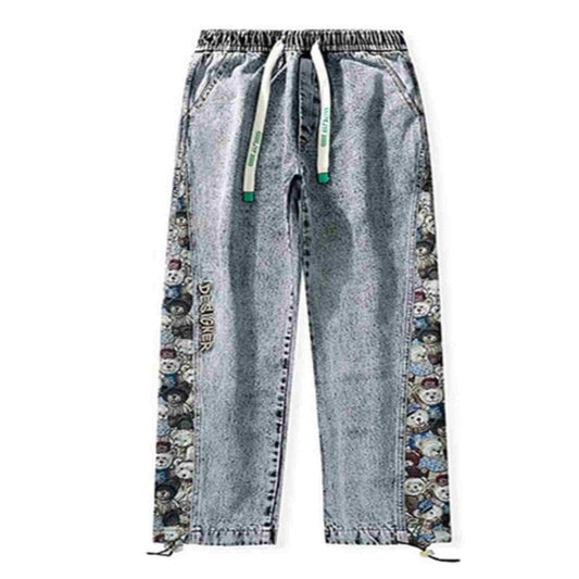 Men's Patchwork Denim Jeans